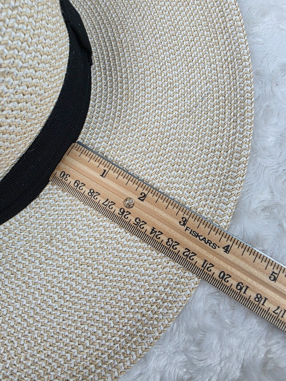 Solar Escape Straw Woven Wide Brim Sun Hat One Size - Picture 9 of 9